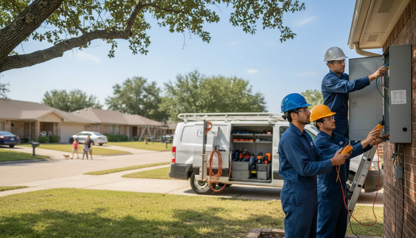 Certified electrician providing emergency electrical services in Rio Vista, TX